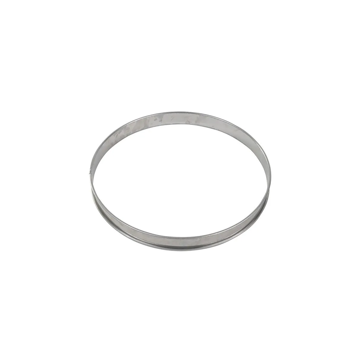 Ronde Taartvorm van Roestvrij Staal met Omgerolde Rand - ⌀ 220 mm