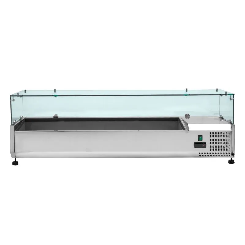 Saladette Réfrigérée à Poser Vitrée - 5 x GN 1/3 + 1 x GN 1/2