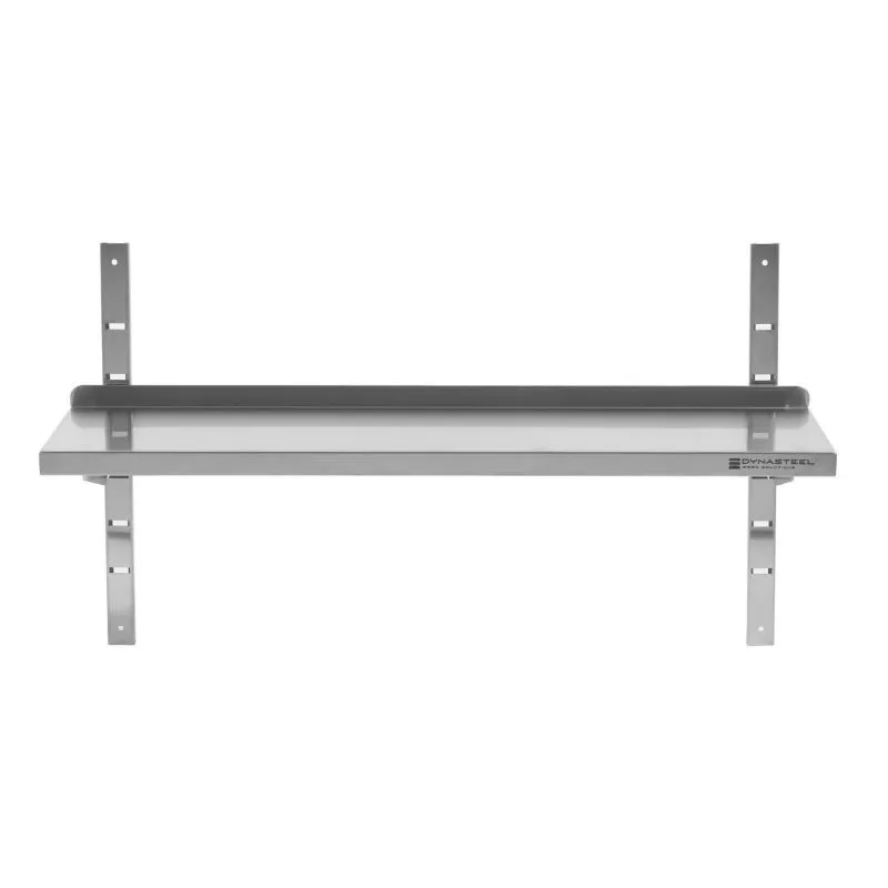 Wandregal aus Edelstahl - L 1400 x T 300 mm