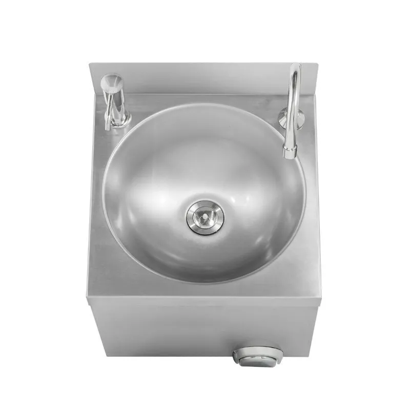 RVS Kniebediende Handenwasser