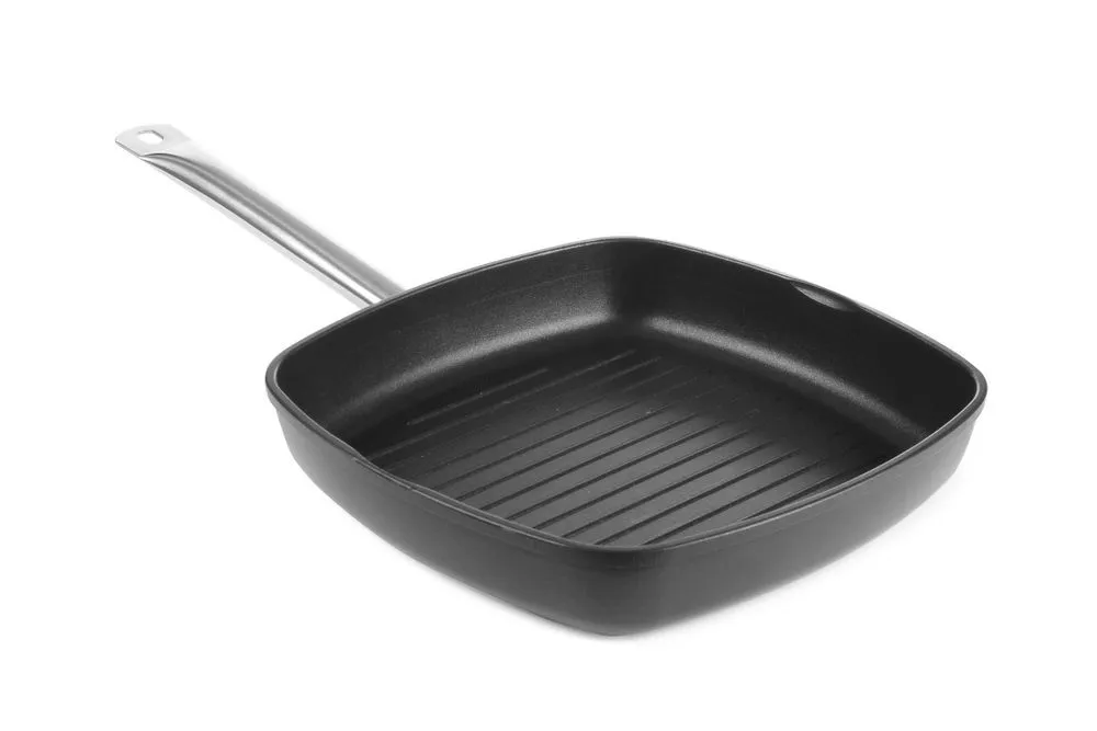 Poêle à Griller Rainurée en Fonte d'Aluminium - 55 x 29 cm