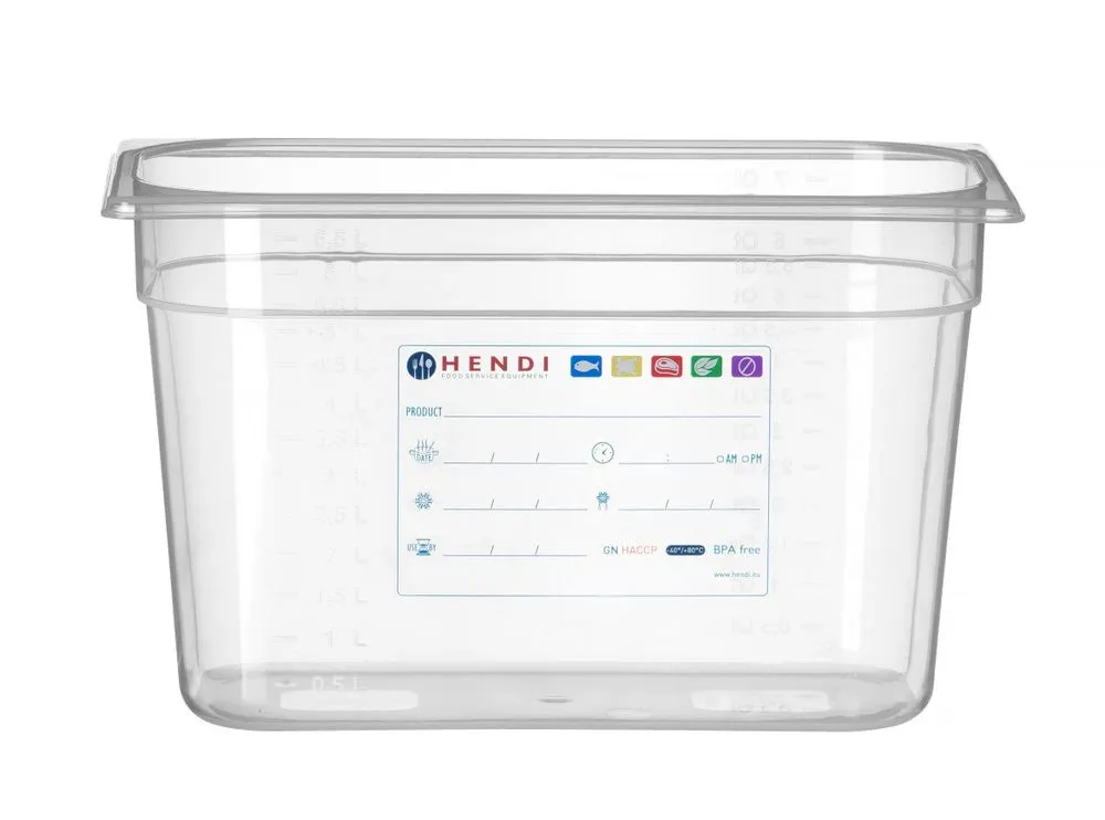 Boîte de Stockage Gastronorme GN 1/3 - 7,8 L - H 200 mm