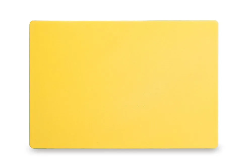 Planche à Découper HACCP - 450 x 300 mm - Jaune - 13 mm d'Epaisseur
