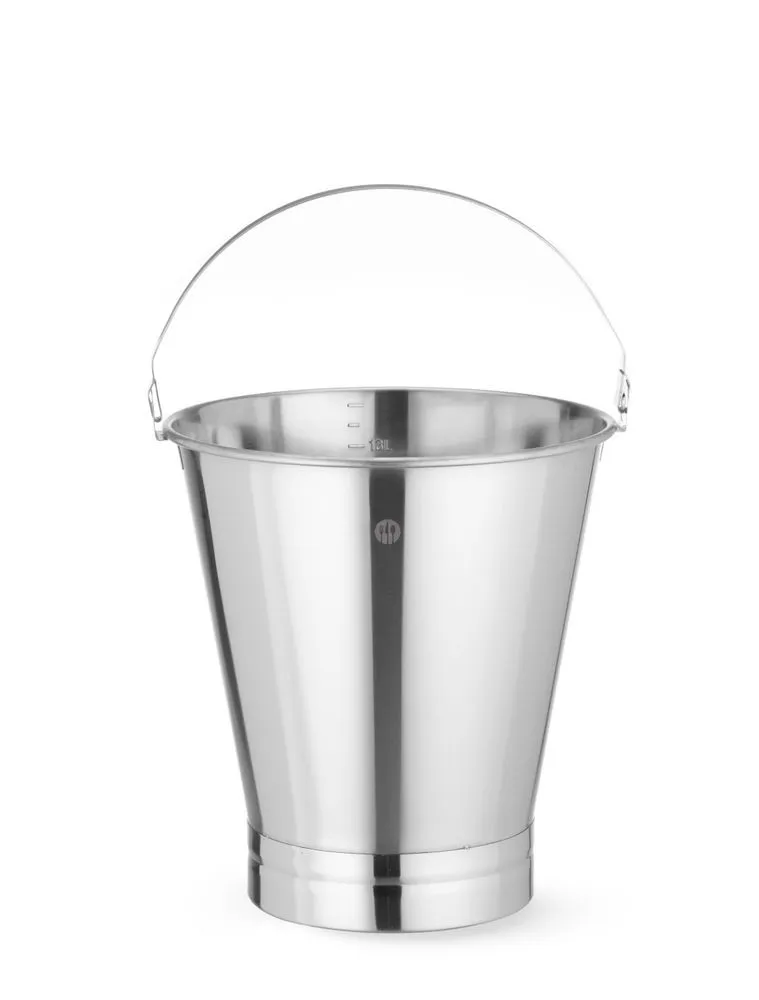 Seau en Inox avec Fond Renforcé - 10 L