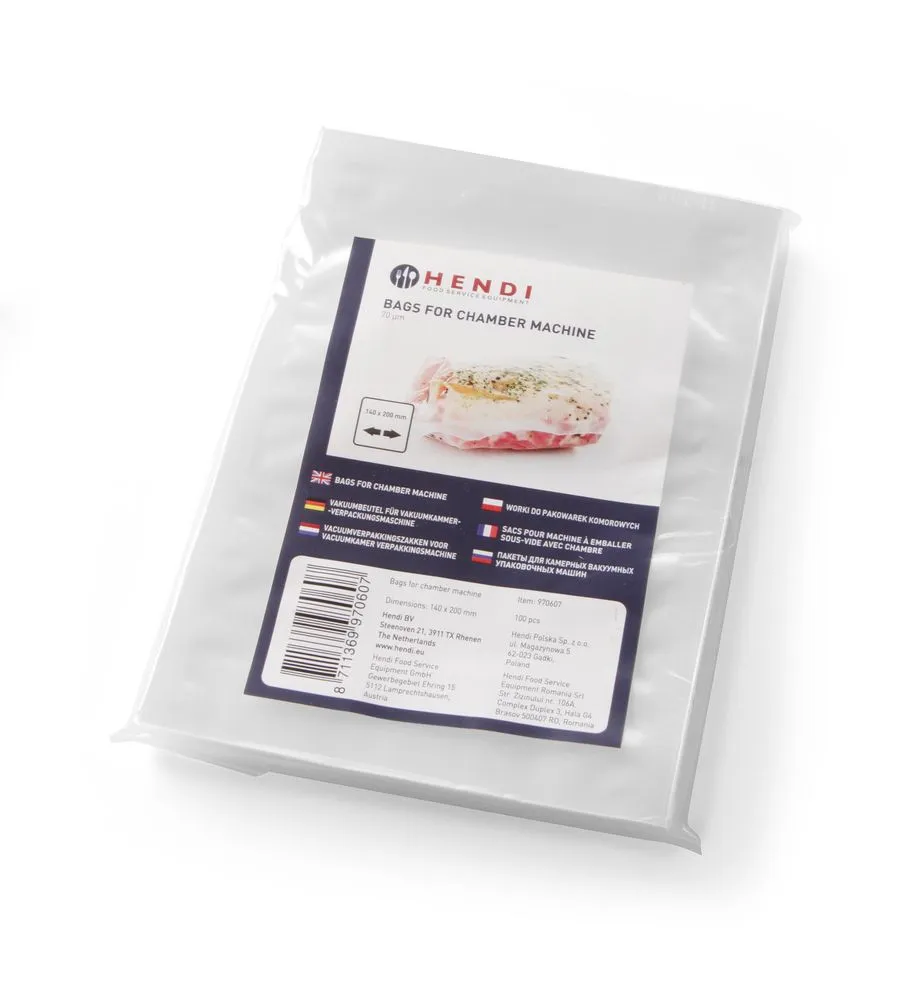 Sacs Sous Vide Lisses pour Machine à Emballer 350 x 250 mm - Lot de 100