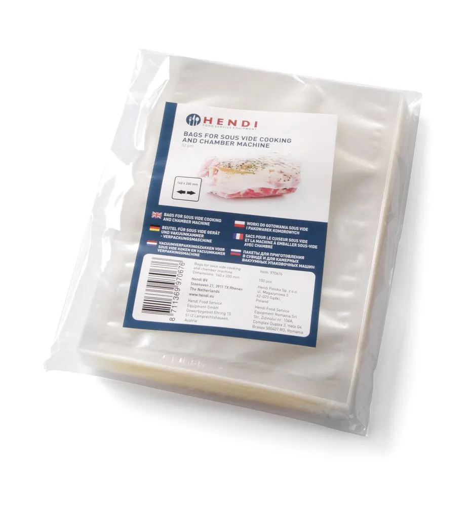 Sacs de Cuisson Sous Vide Lisses 450 x 300 mm - Lot de 100