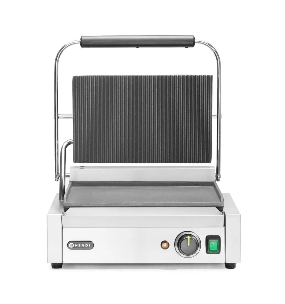 Grill de Contact Panini - Plaque Rainurée/Lisse