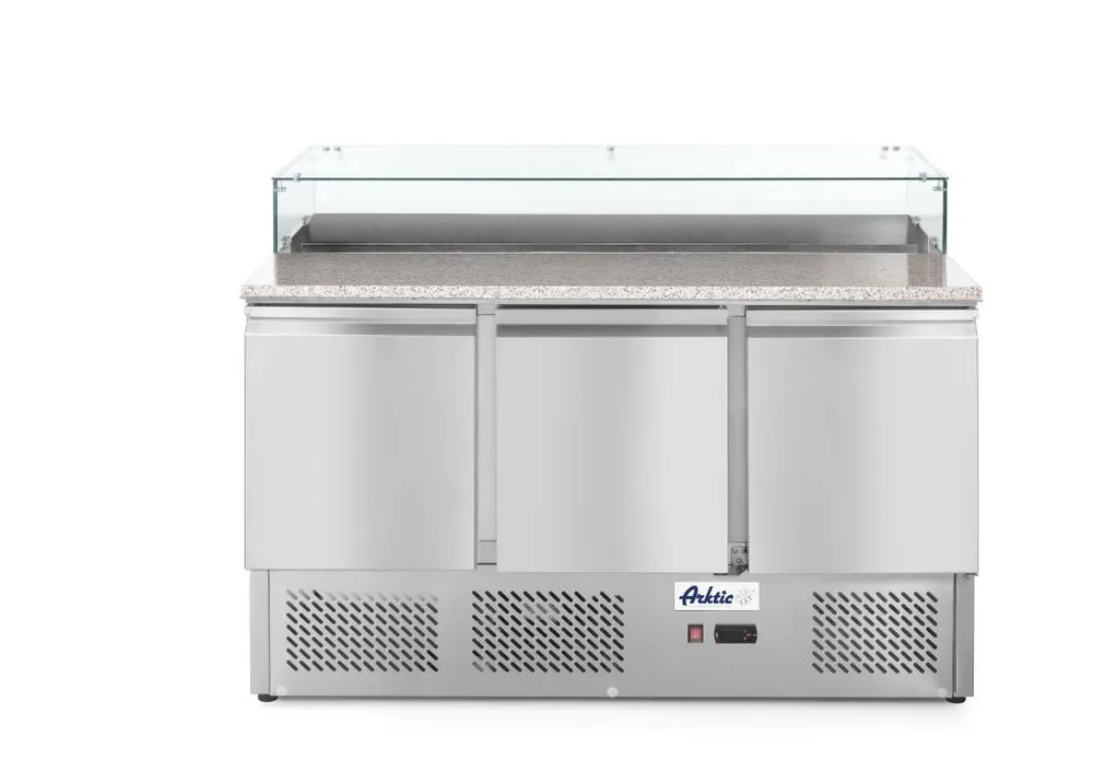 Comptoir de Préparation Réfrigéré pour Pizzas ou Salades - 380 L