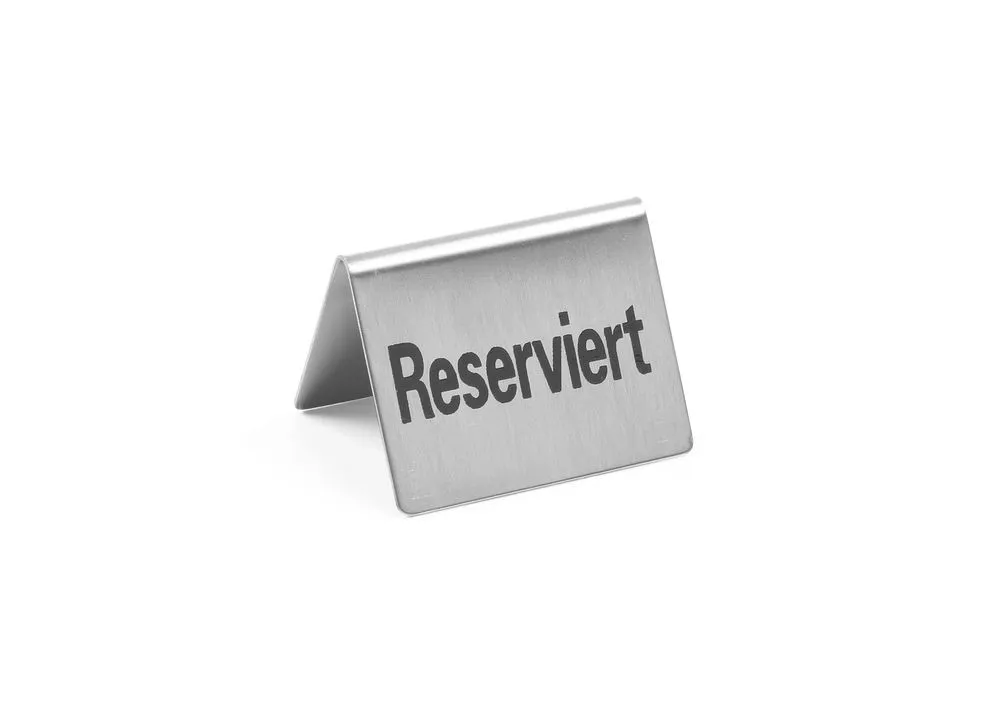 Chevalet de Table Reserviert en Inox - 4 Pièces