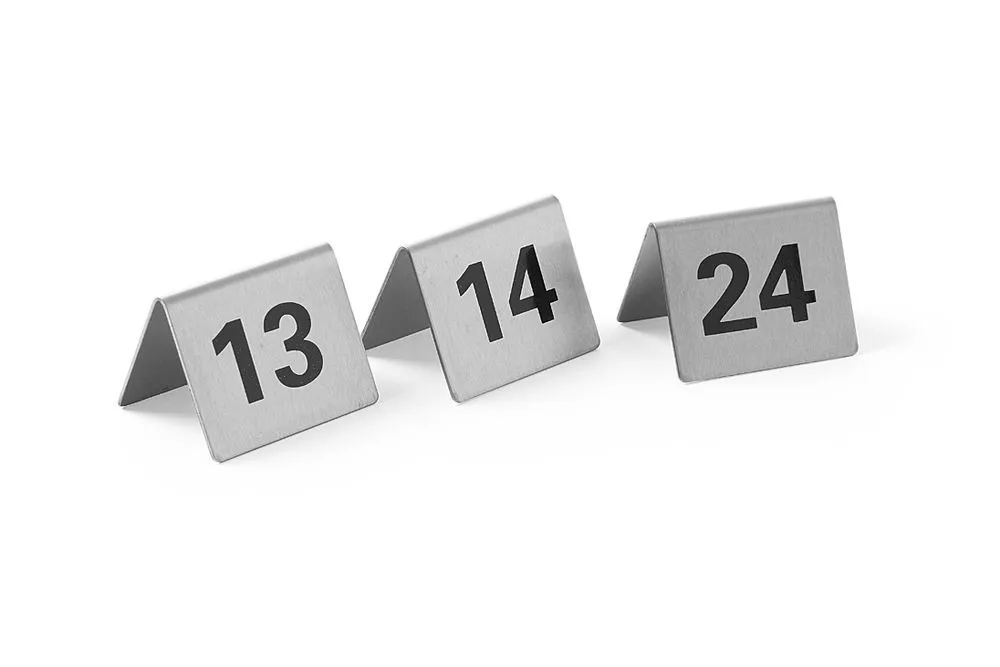 Set de 12 Chevalets de Table Numérotés de 13 à 24