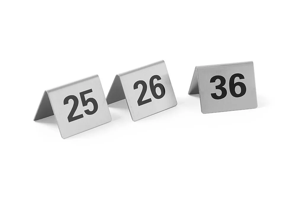 Set de 12 Chevalets de Table Numérotés de 25 à 36