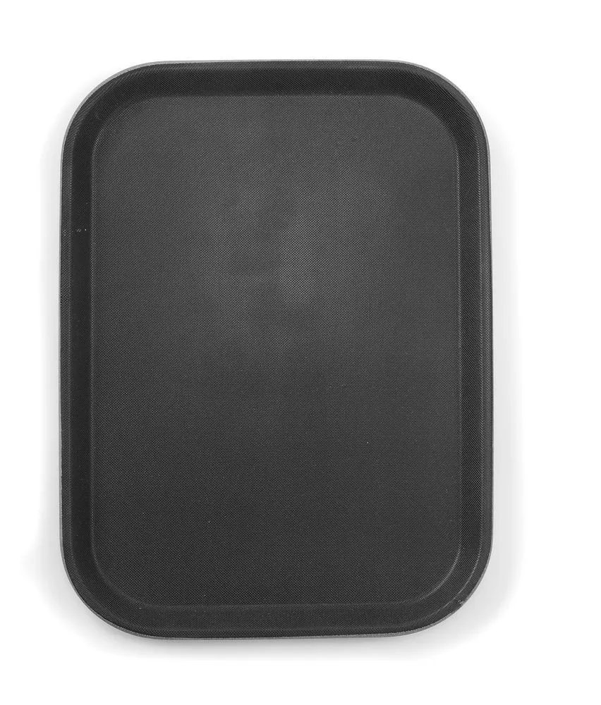 Plateau Rectangulaire en Polypropylène Noir - 255 x 355 mm