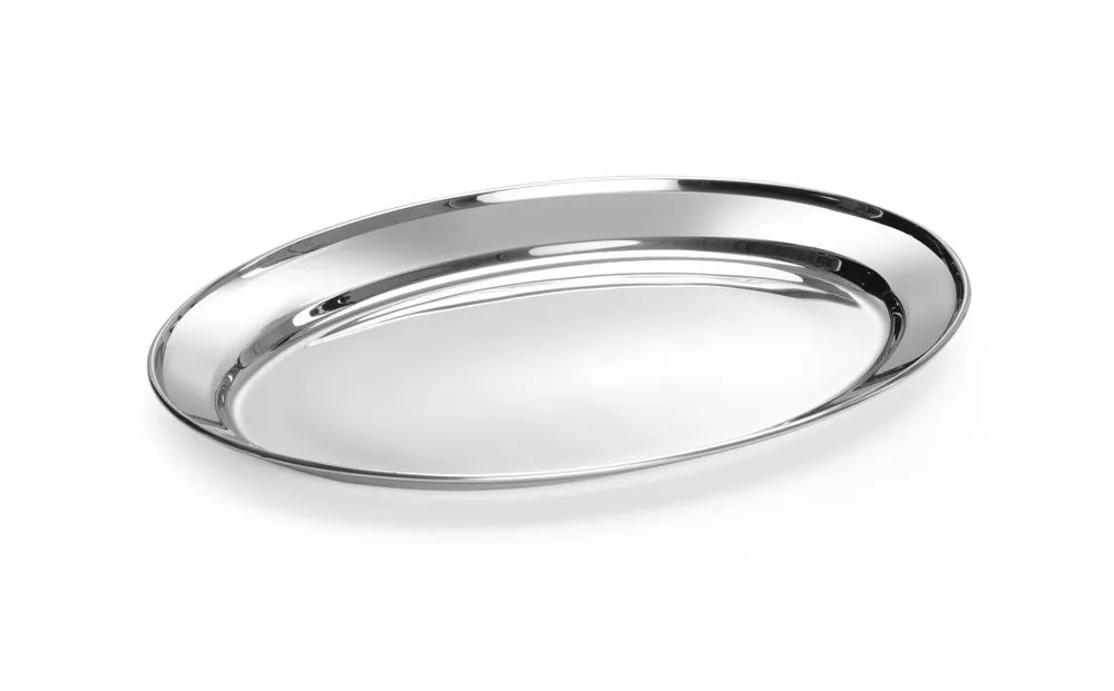 Plat Ovale en Inox - 350 x 240 mm