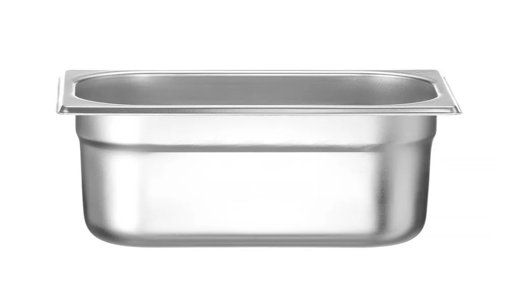 Bac Gastro GN 1/4 Inox - Profondeur 100 mm - 2,8 L