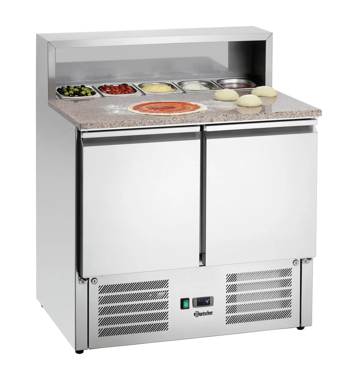 Saladette réfrigérée pour Pizzaiolo - 5 Bacs 1/6 GN