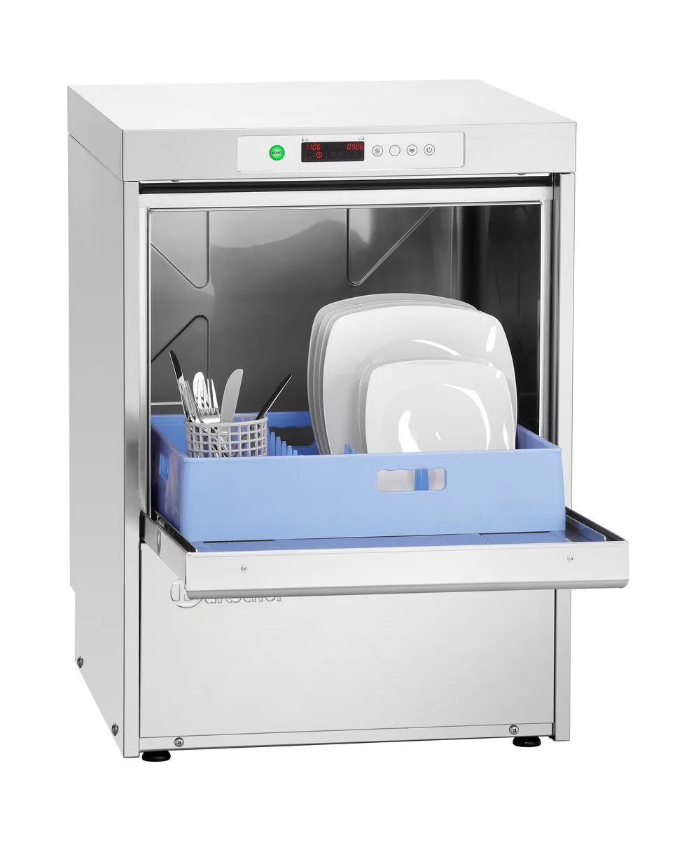 Professionele vaatwasser US PPlus 500 LPR met afvoerpomp - 50 x 50 cm