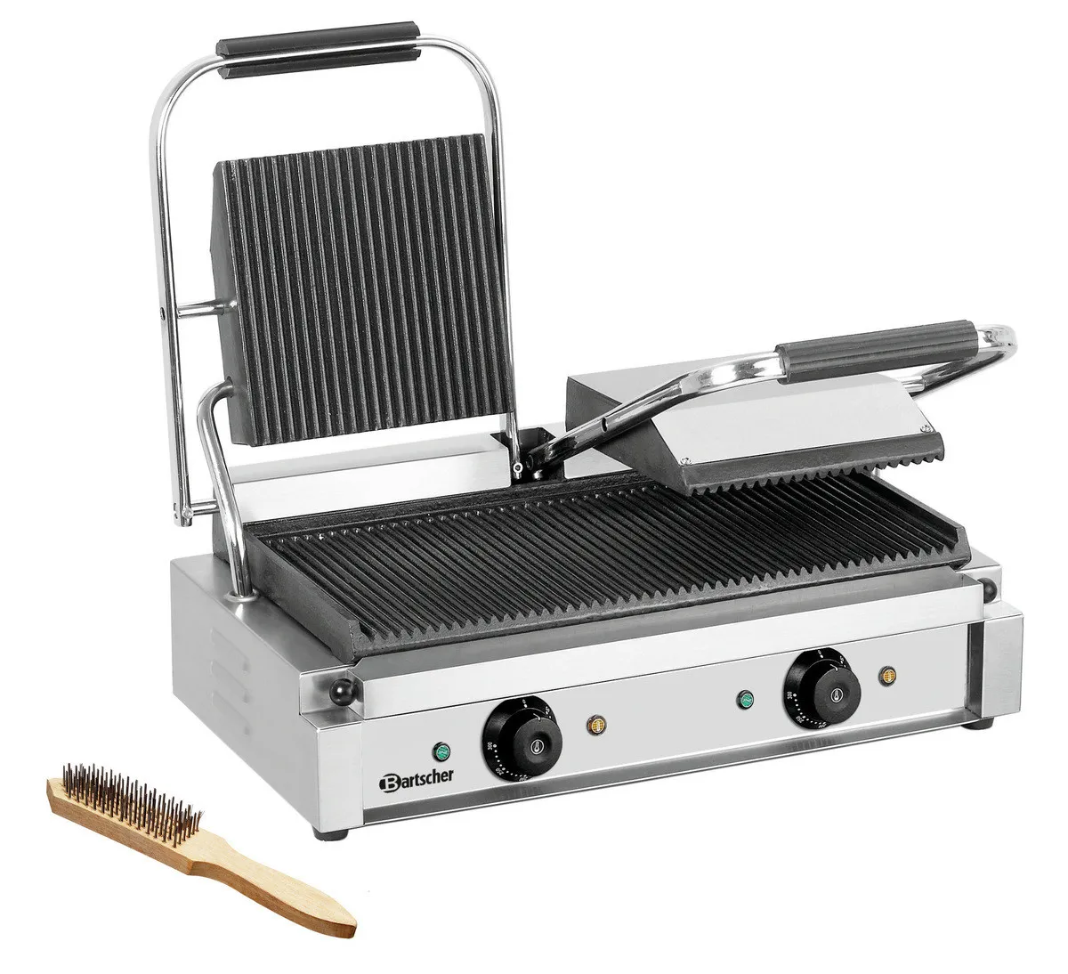 Panini-Doppelmaschine - Gerillte Platten