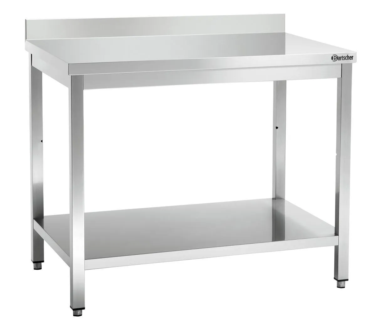 Table Inox avec Dosseret - L 1000 x P 700 mm