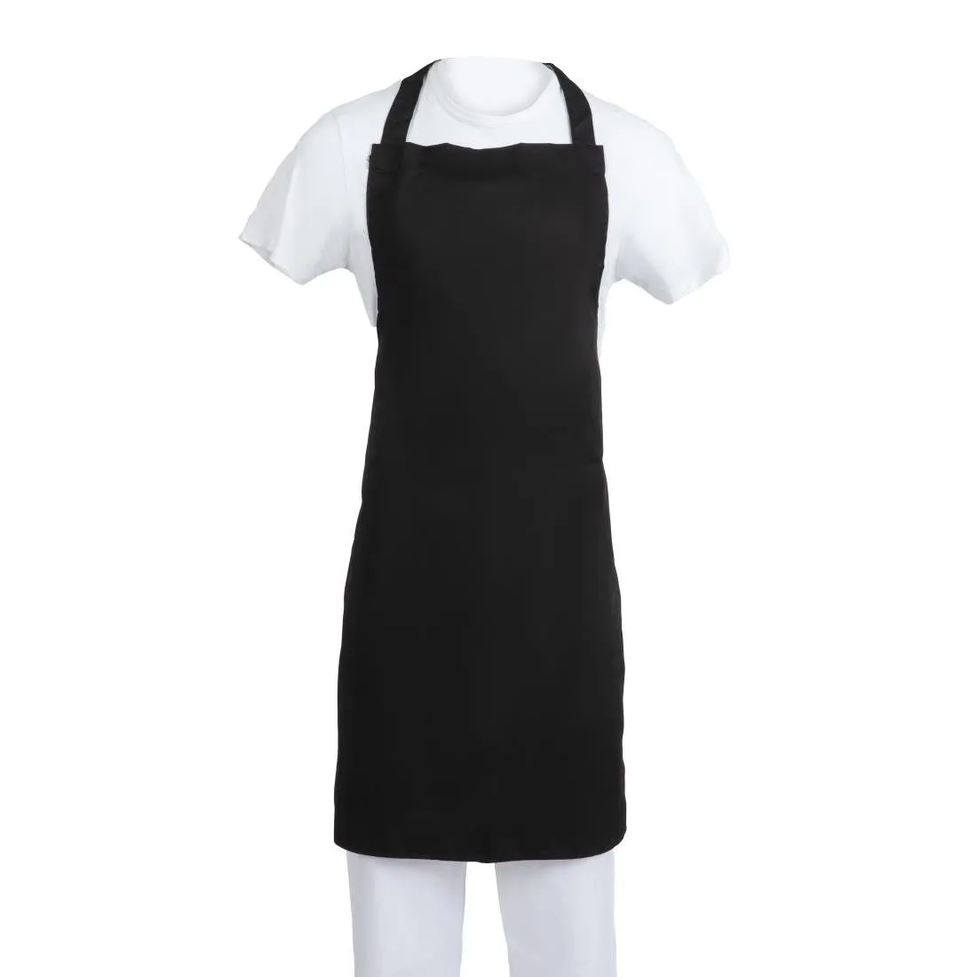 Schort Zwarte Bavette van Polycotton - 900 x 1040 mm