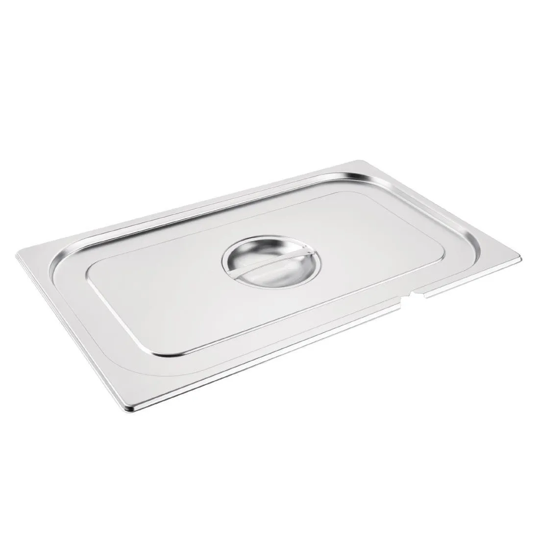 Couvercle Inox GN 1/1 avec Encoche