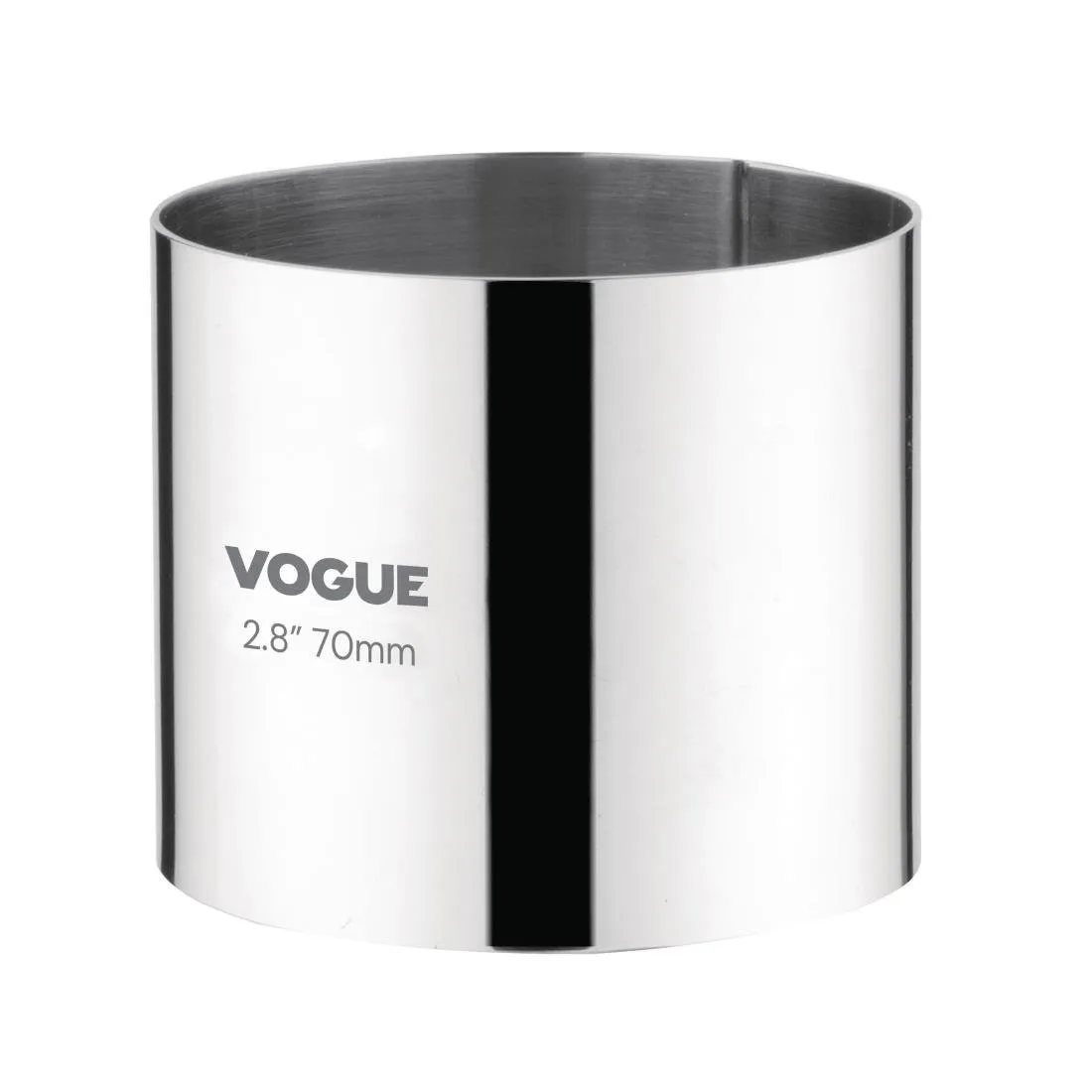 Edelstahl-Mousse-Ring - Ø 70 mm - H 60 mm