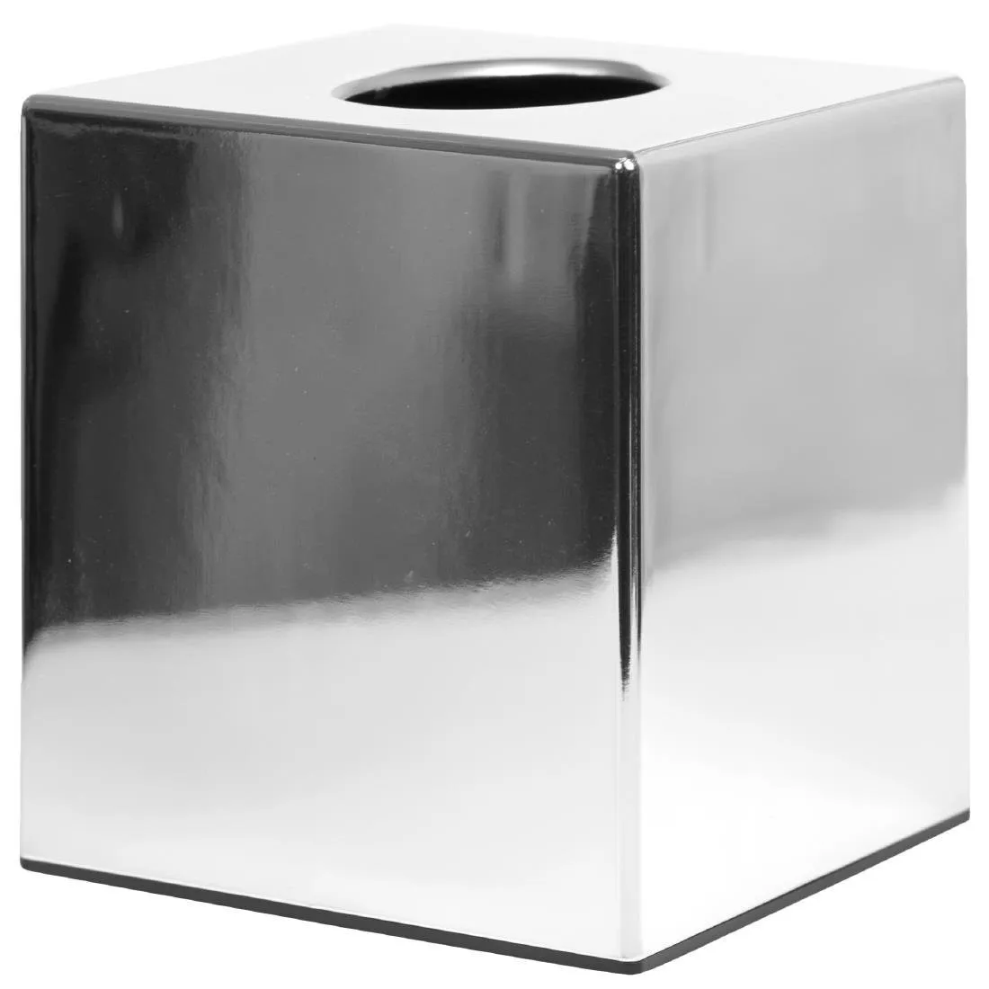 Boîte à Mouchoirs Cube Chrome Brillant