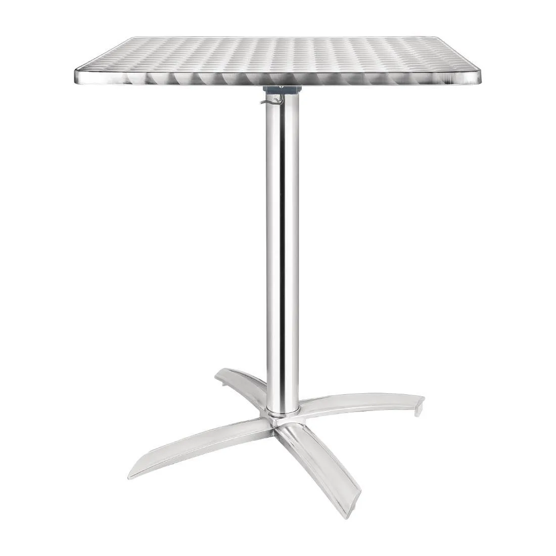 Table Carrée à Plateau Basculant en Inox - 600 x 600 mm