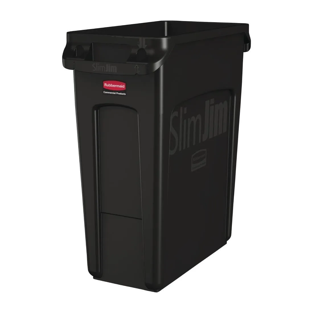 Collecteur de Recyclage Noir avec Conduits d'Aération - 60 L