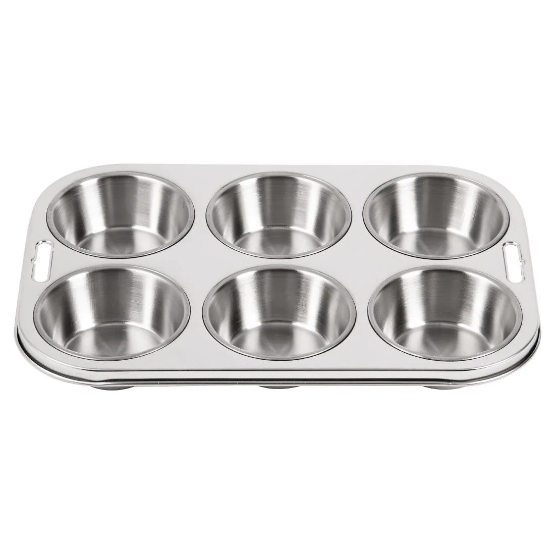 Plaque De 6 Moules À Muffins Profonds en Inox