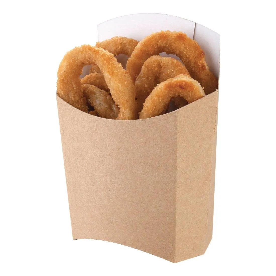 Grote composteerbare Kraft-frietdozen - Set van 1000