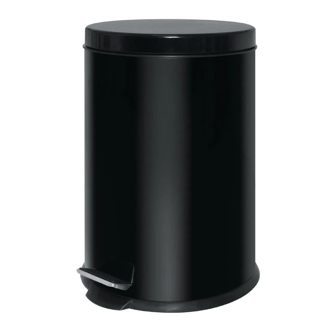 Poubelle À Pédale en Inox Noire - 20L