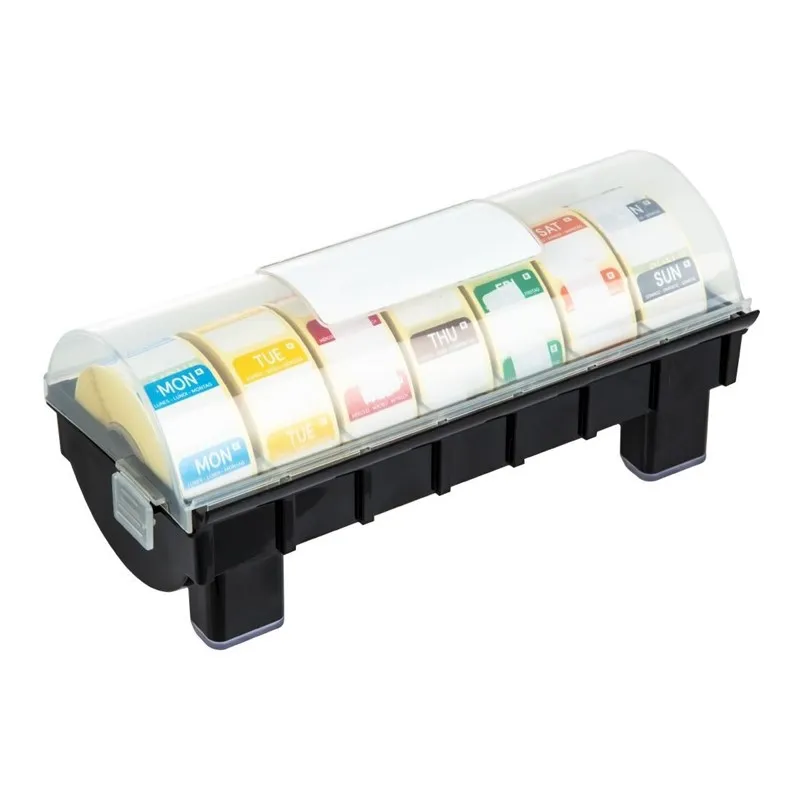 Verwijderbare kleurcoderingsetiketten met dispenser