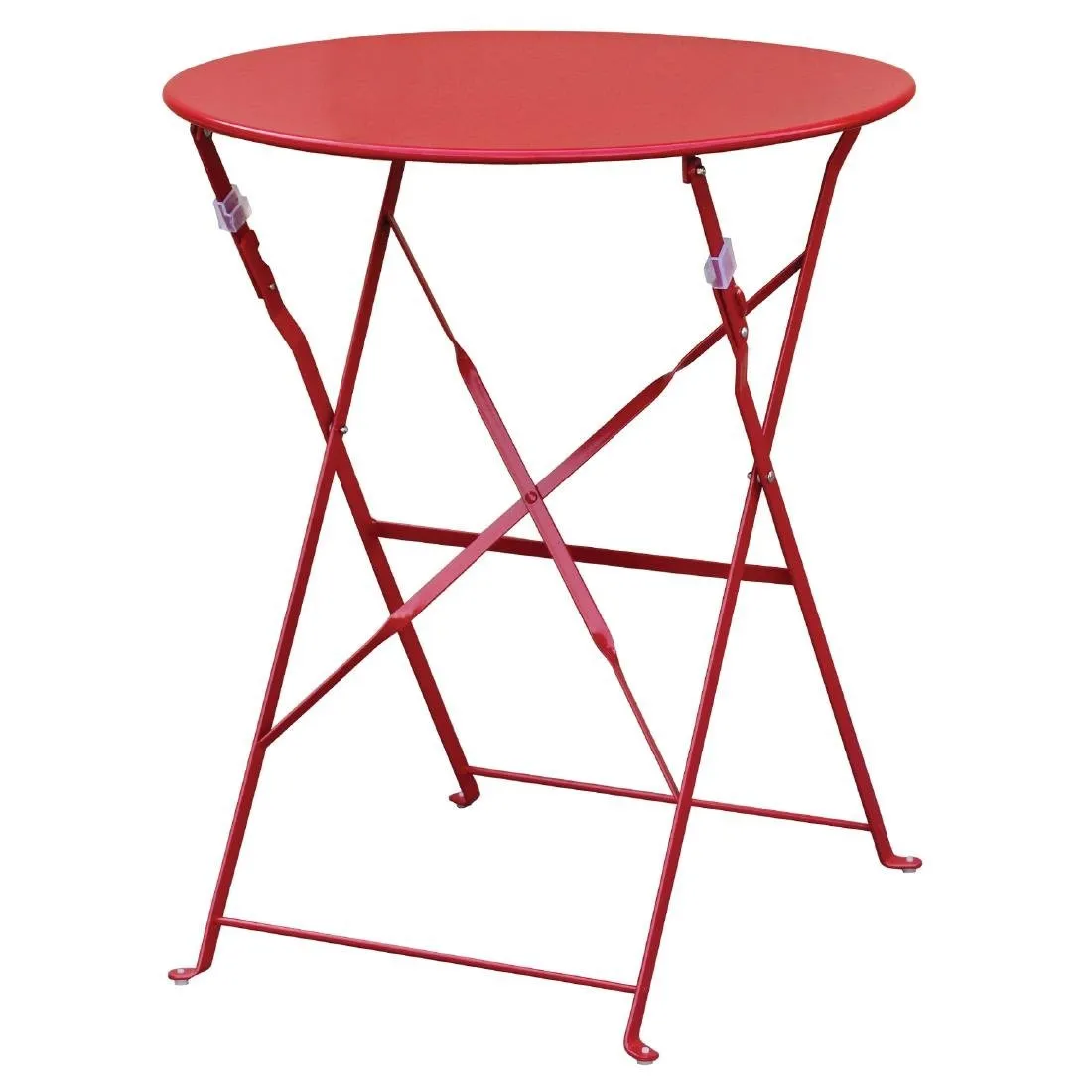 Tuintafel van staal - Rood