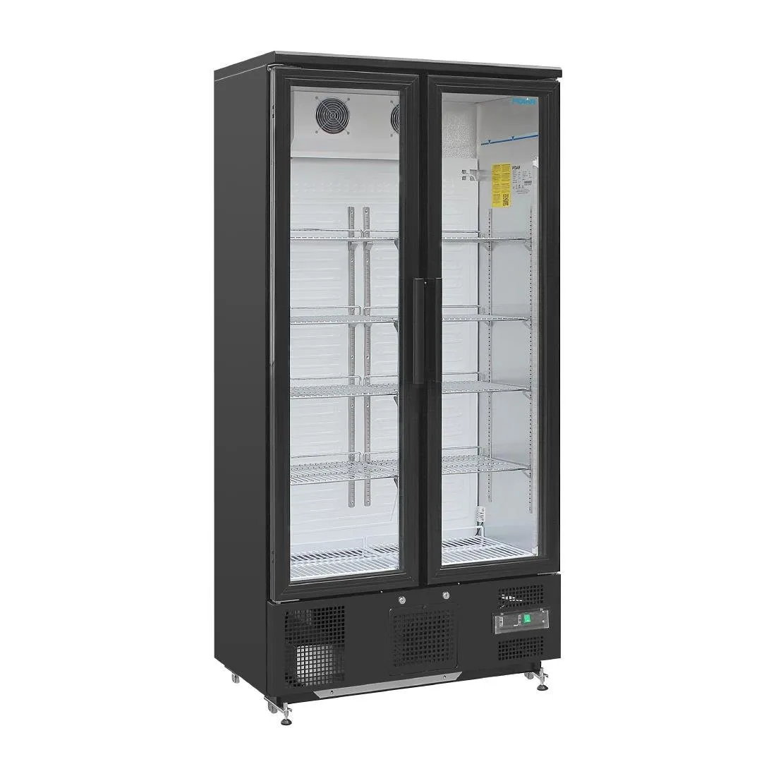 Achterbar Koelkast - 2 Draaideuren met Glas - 490 L