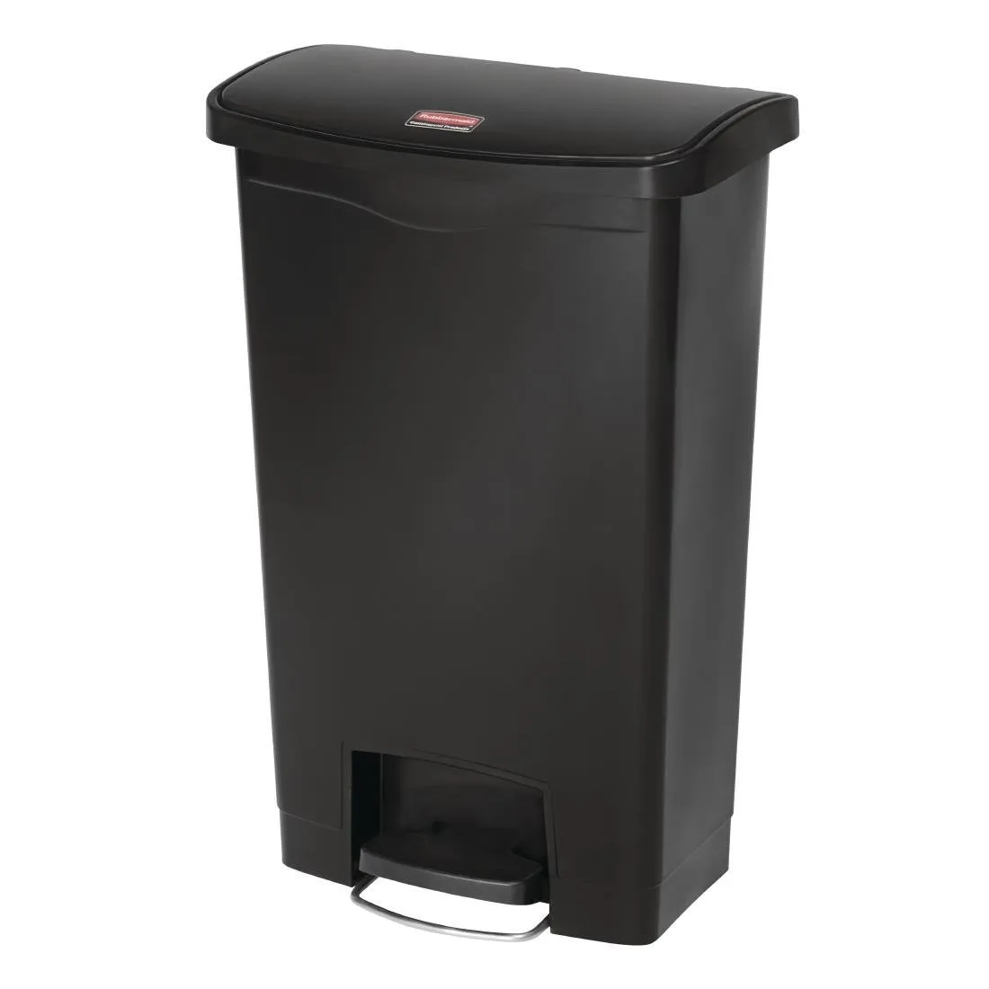 Poubelle À Pédale Frontale Slim Jim Noire- 50L