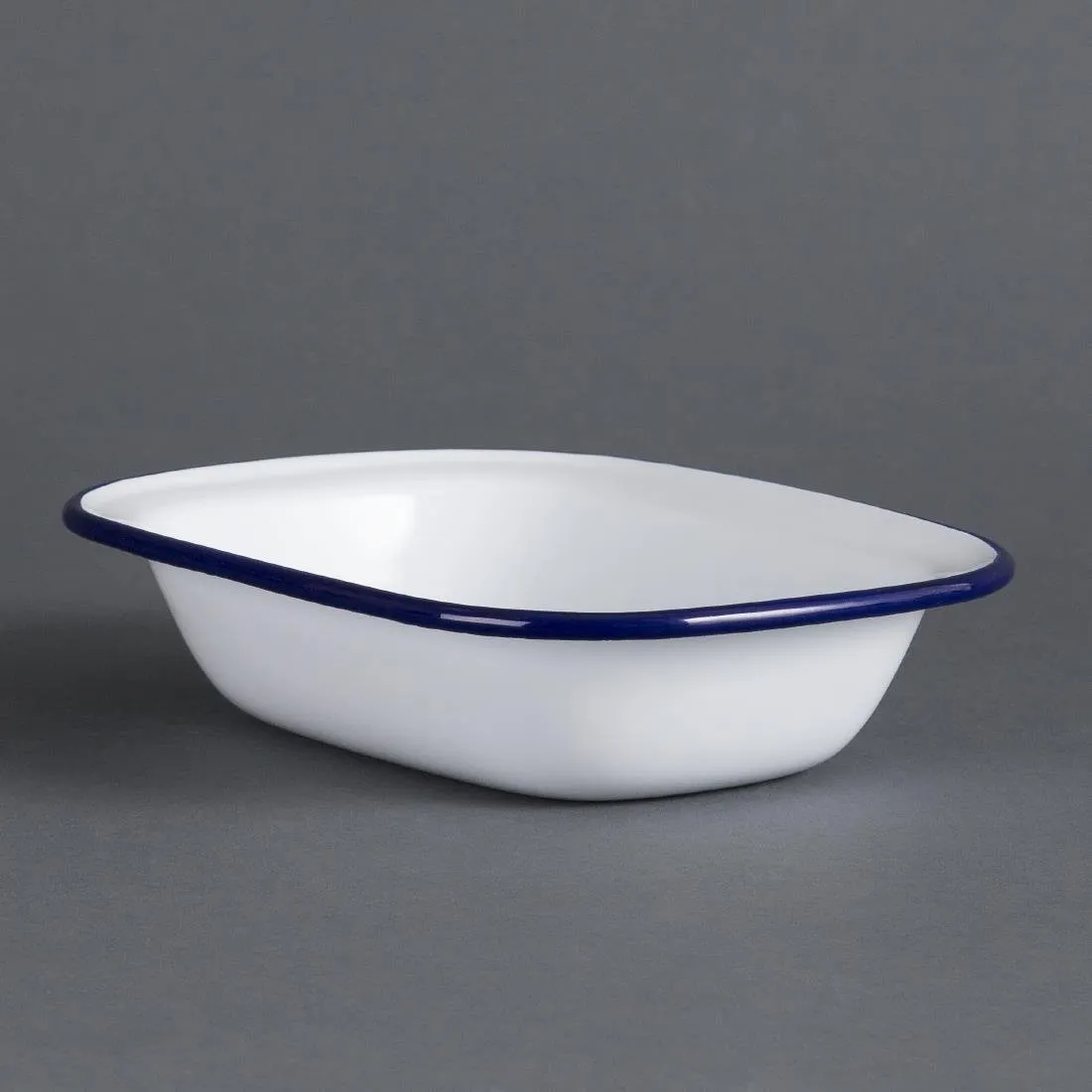 Plat Rectangulaire En Acier Émaillé 180X130X40Mm - Lot De 6
