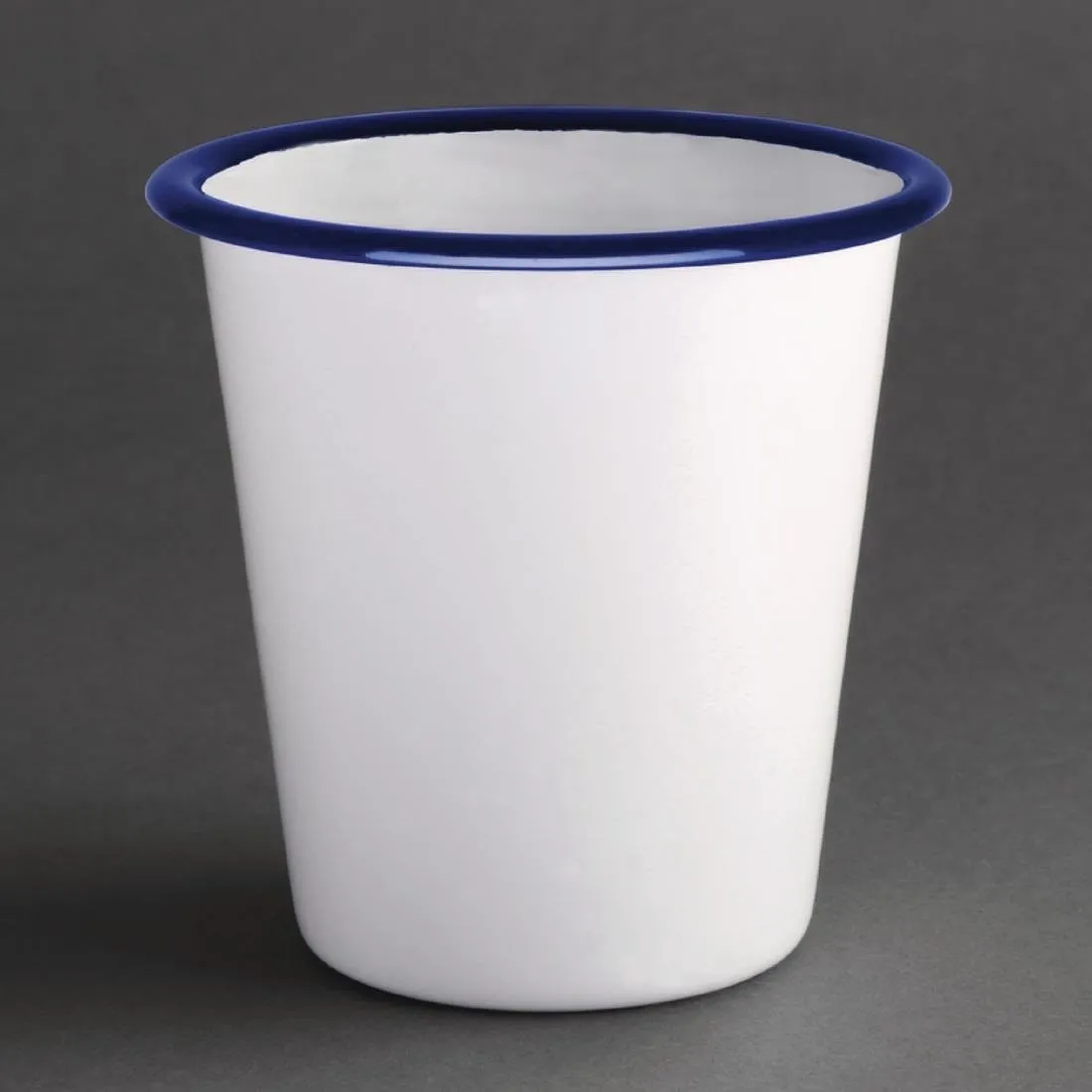 Emaille stalen beker 310 ml - Set van 6