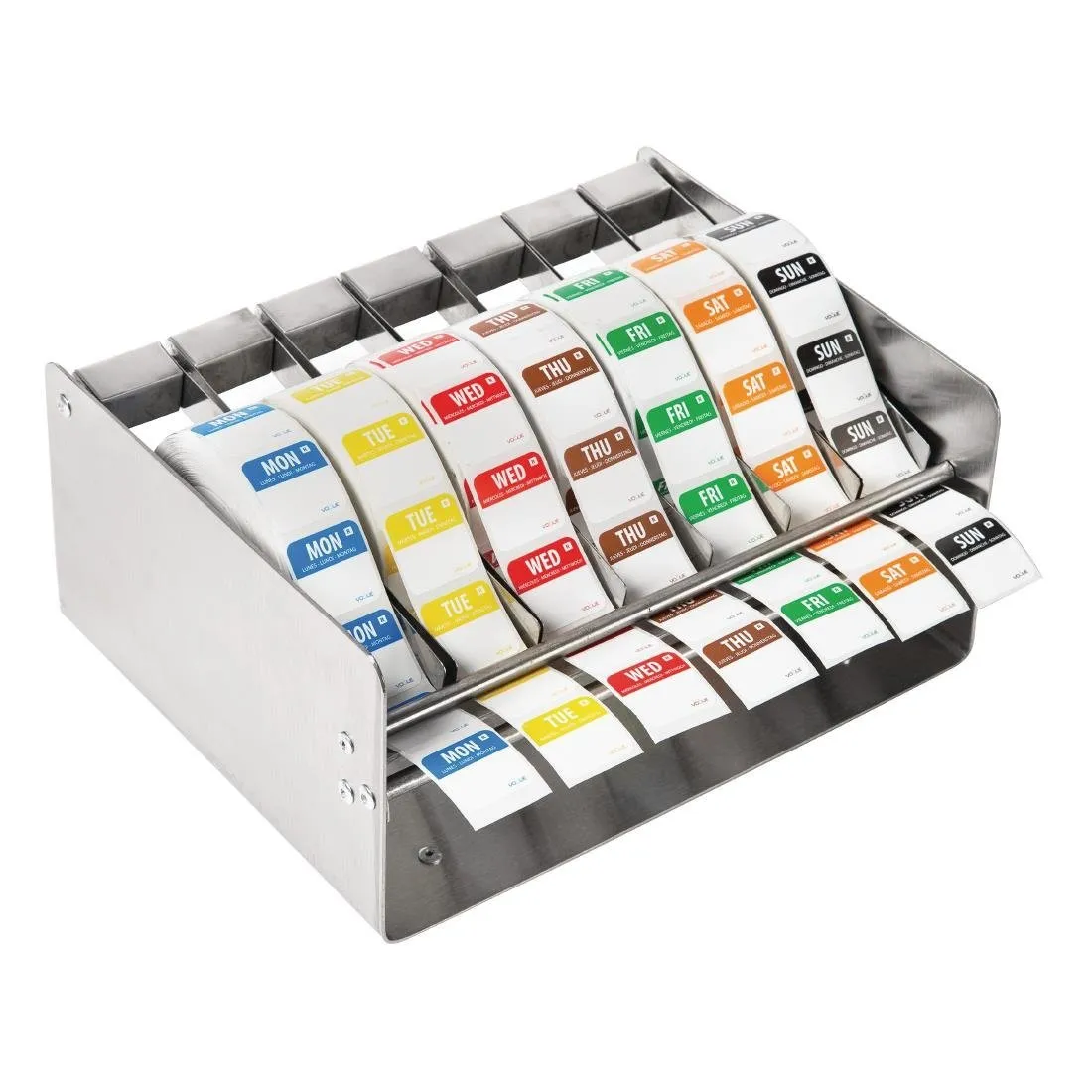 Etiketten Dagen van de Week met Dispenser - 7 Rollen van 1000