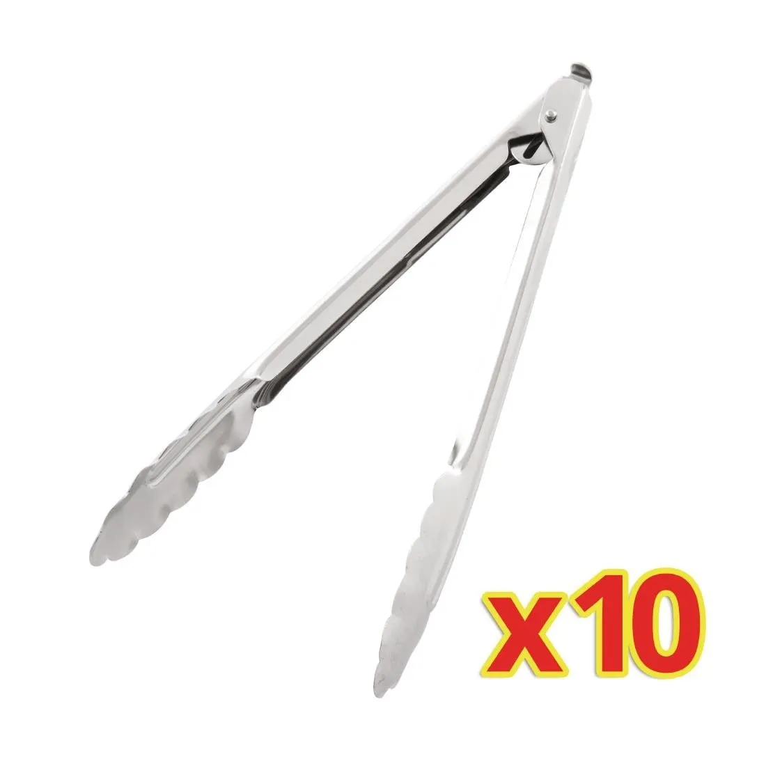 - Lot De 10 Pinces De Service 25,5Cm