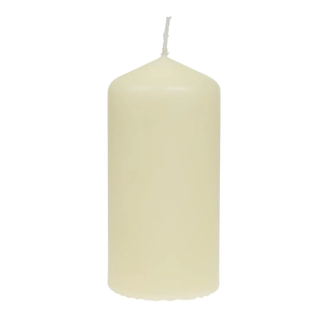 Bougies Hautes Cylindriques Ivoire 120 mm - Lot de 12