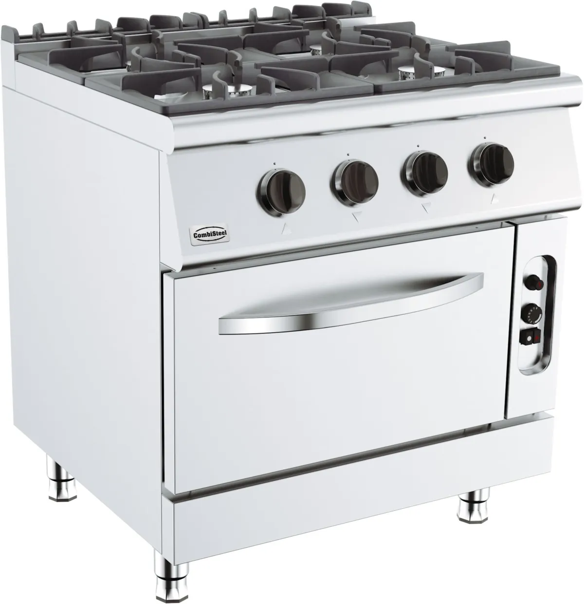 Fourneau Professionnel 700 avec Four à Gaz - 4 Brûleurs