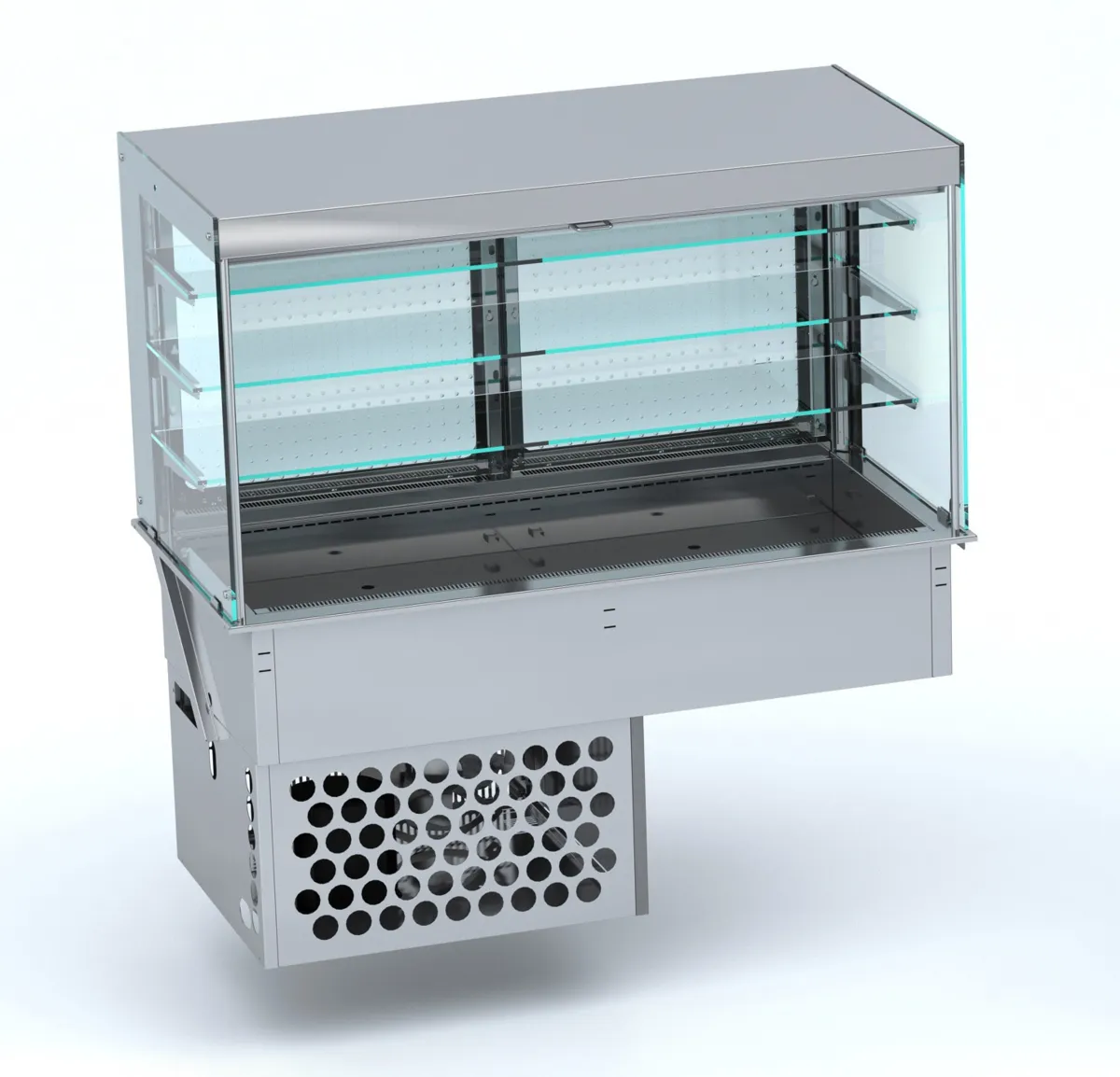 Vitrine Réfrigérée Murale Drop-In Roll-Up - L 1440 x P 720 mm