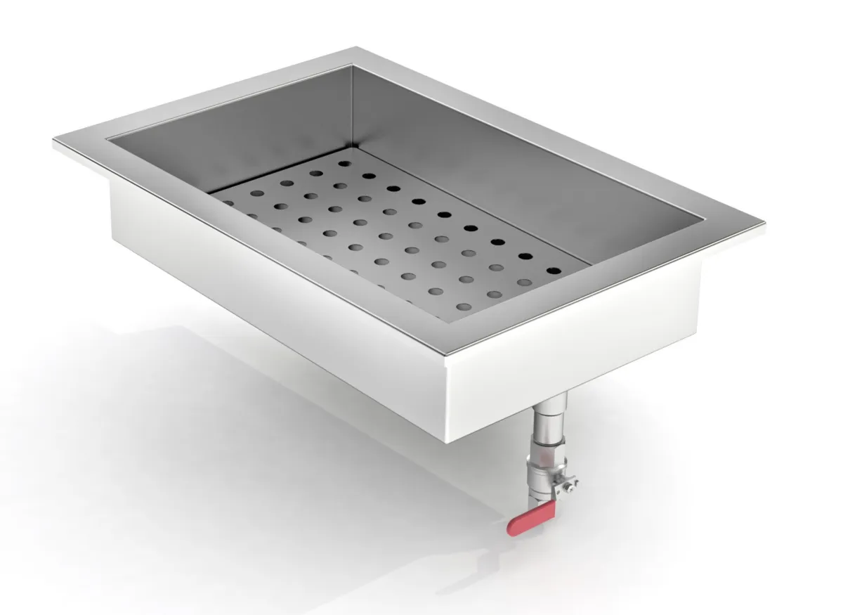 Bac à Glace Pilée Intégré - GN 1/1