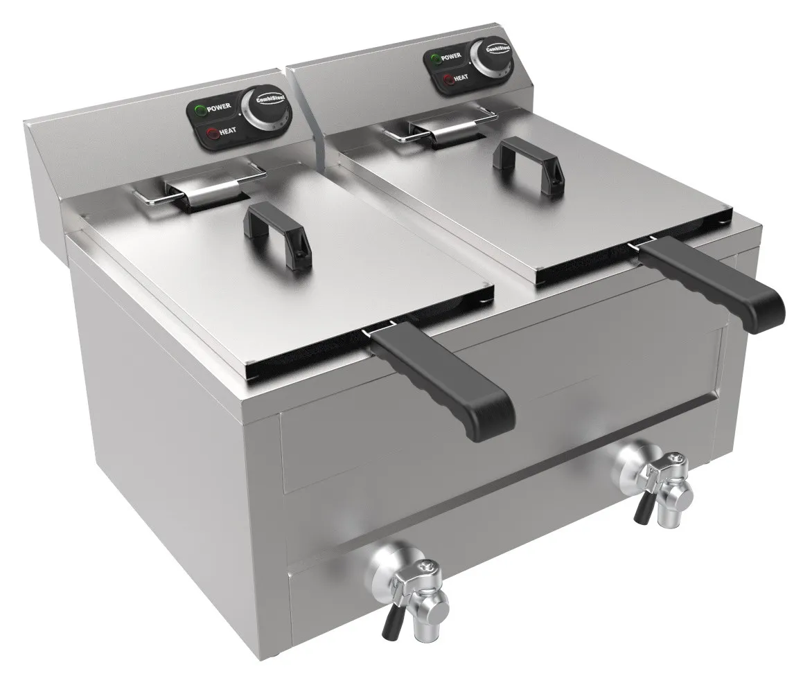 Friteuse Electrique à Poser - 2 x 8 L - 2 x 3000 W