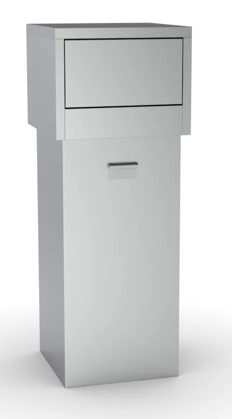 Edelstahl-Mülleimer - 80 L