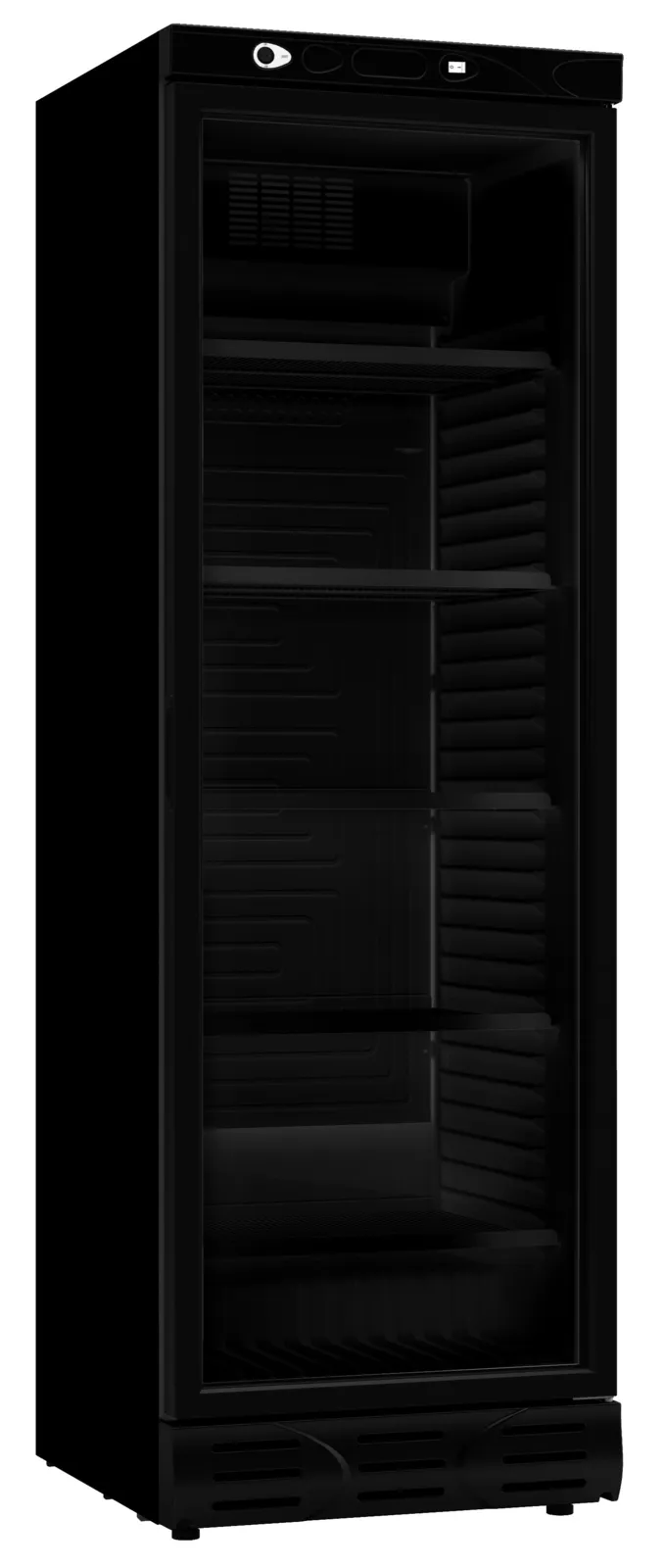 Armoire Réfrigérée à Boissons Noire à Porte Vitrée - 382 L