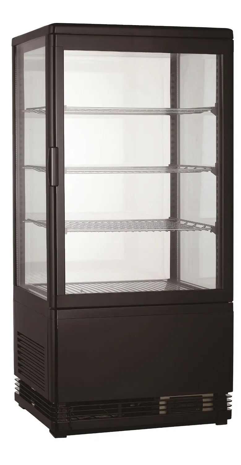 Vitrine Réfrigérée Noire - 78 L