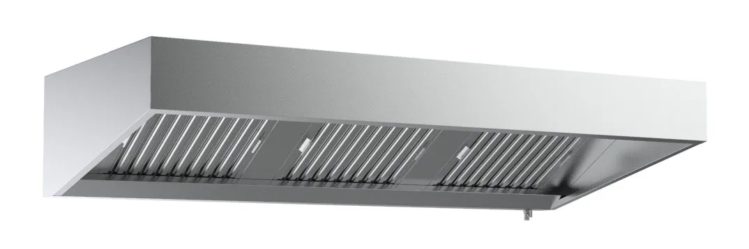 Afzuigkap met Led - Diepte 950 - 2000 mm
