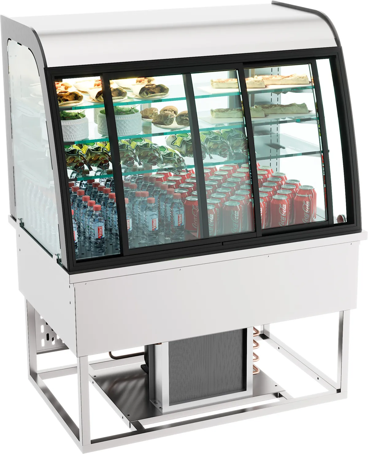 Vitrine Réfrigérée Drop-In à Portes Coulissantes - 140 L
