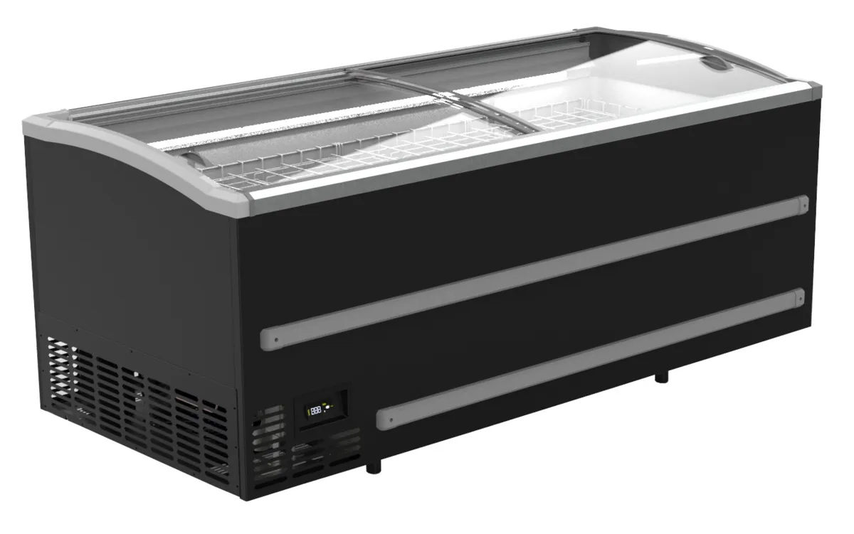 Congélateur Bahut Noir pour Supermarché - 988 L